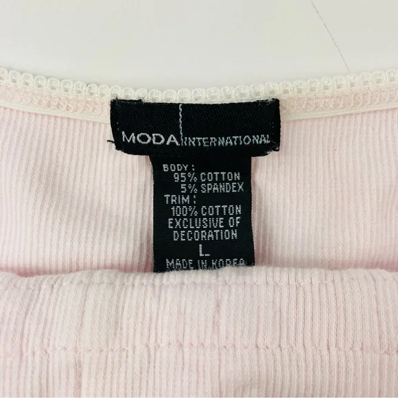 Vintage Moda International Victoria’s Secret Pink Floral Shabby Chic Cami - Picture 9 of 10